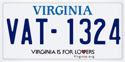 VA license plate VAT1324