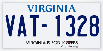 VA license plate VAT1328