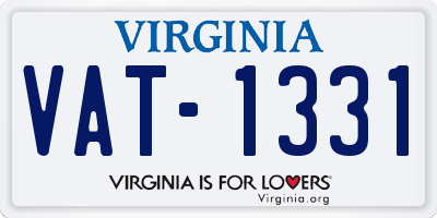 VA license plate VAT1331