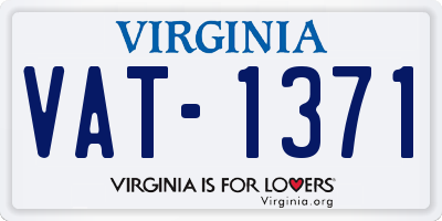 VA license plate VAT1371