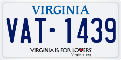 VA license plate VAT1439