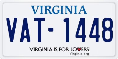 VA license plate VAT1448