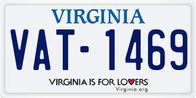 VA license plate VAT1469