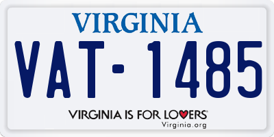 VA license plate VAT1485