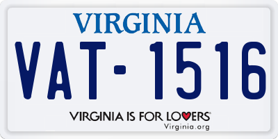 VA license plate VAT1516