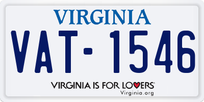 VA license plate VAT1546