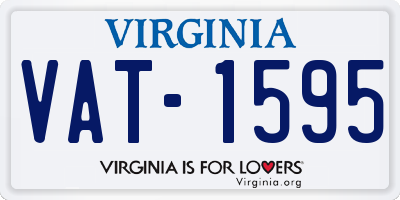 VA license plate VAT1595