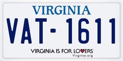 VA license plate VAT1611