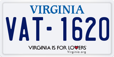 VA license plate VAT1620