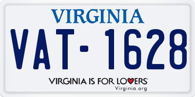 VA license plate VAT1628