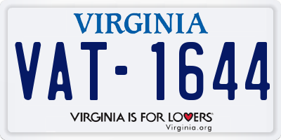 VA license plate VAT1644