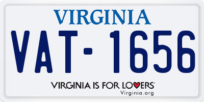 VA license plate VAT1656