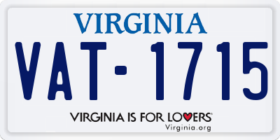 VA license plate VAT1715