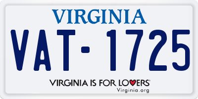 VA license plate VAT1725