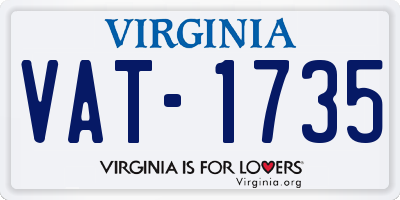 VA license plate VAT1735