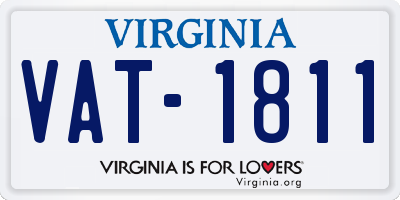 VA license plate VAT1811