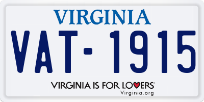 VA license plate VAT1915