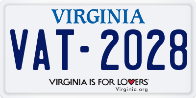 VA license plate VAT2028