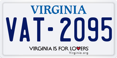 VA license plate VAT2095