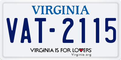 VA license plate VAT2115