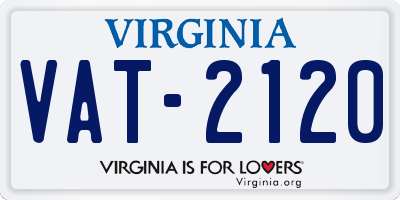 VA license plate VAT2120