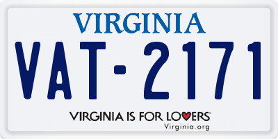 VA license plate VAT2171