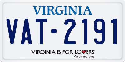 VA license plate VAT2191