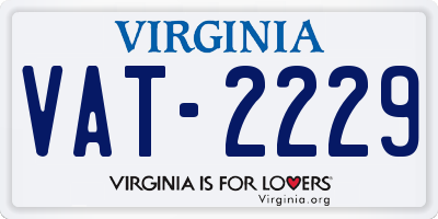 VA license plate VAT2229