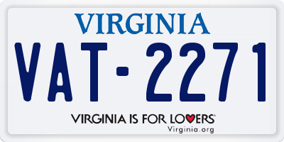 VA license plate VAT2271