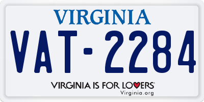 VA license plate VAT2284