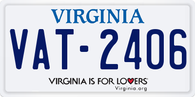 VA license plate VAT2406