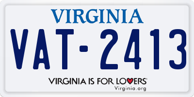 VA license plate VAT2413