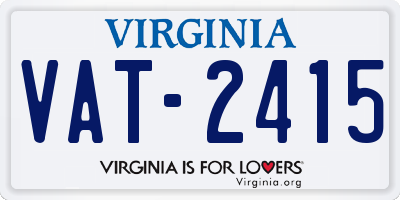 VA license plate VAT2415