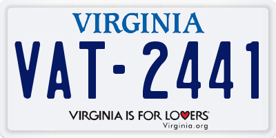 VA license plate VAT2441