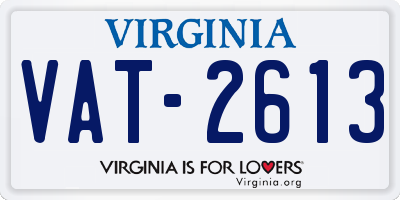 VA license plate VAT2613