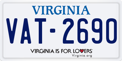 VA license plate VAT2690