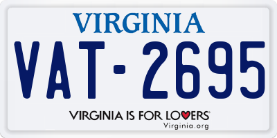 VA license plate VAT2695