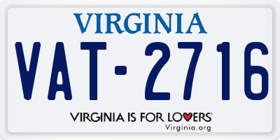 VA license plate VAT2716