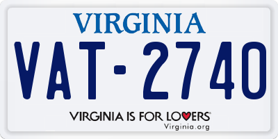 VA license plate VAT2740