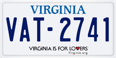 VA license plate VAT2741