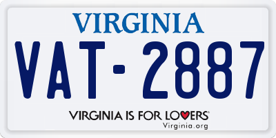 VA license plate VAT2887