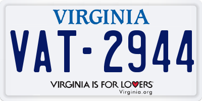 VA license plate VAT2944