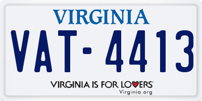 VA license plate VAT4413