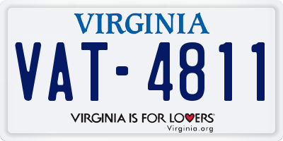 VA license plate VAT4811