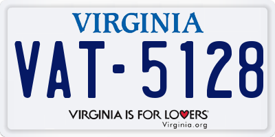 VA license plate VAT5128