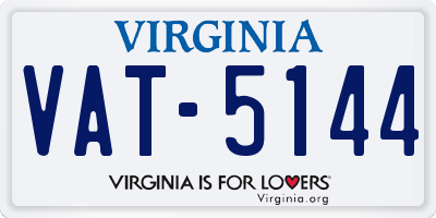 VA license plate VAT5144