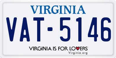 VA license plate VAT5146