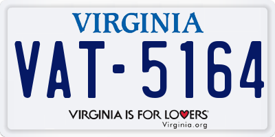 VA license plate VAT5164