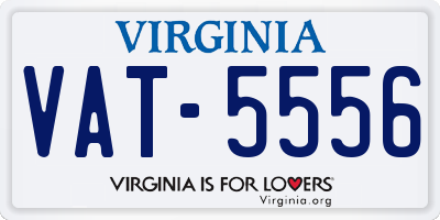 VA license plate VAT5556