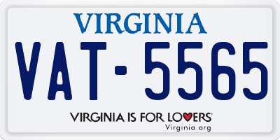 VA license plate VAT5565